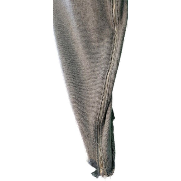 Bodycon Long Sleeve Knitted Sweater Midi Dress with Puff Sleeves Sz M - Picture 6 of 8